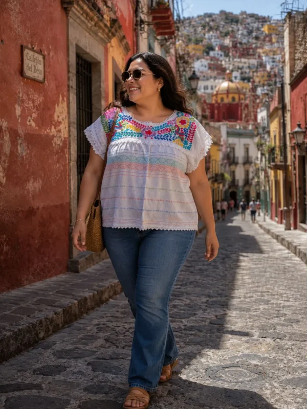 Blusa Corazón Bordado