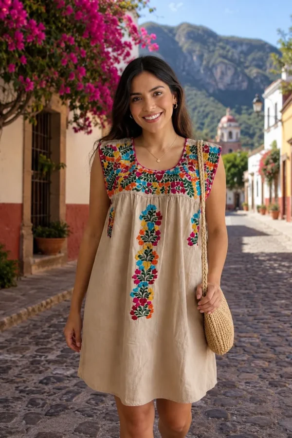 Vestido Cielo De Oaxaca